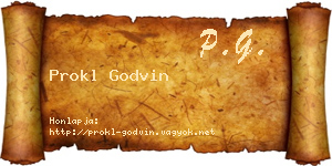 Prokl Godvin névjegykártya